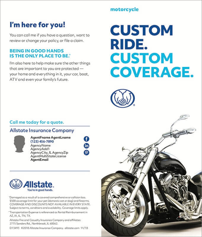 Motorcycle brochure front page